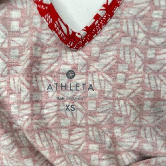 Athleta Astra Dress Red Gray Criss Cross Back Dress - Picture 5 of 6